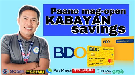 bdo kabayan savings account number sample|Online Account Opening .